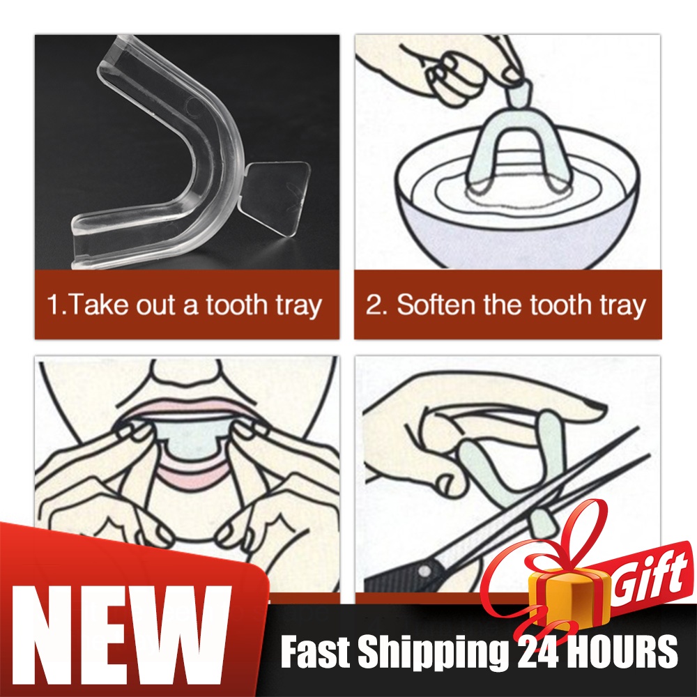 Teeth Whitening Mouth Guard - Conjunto de 2/4 Peças de Protetores