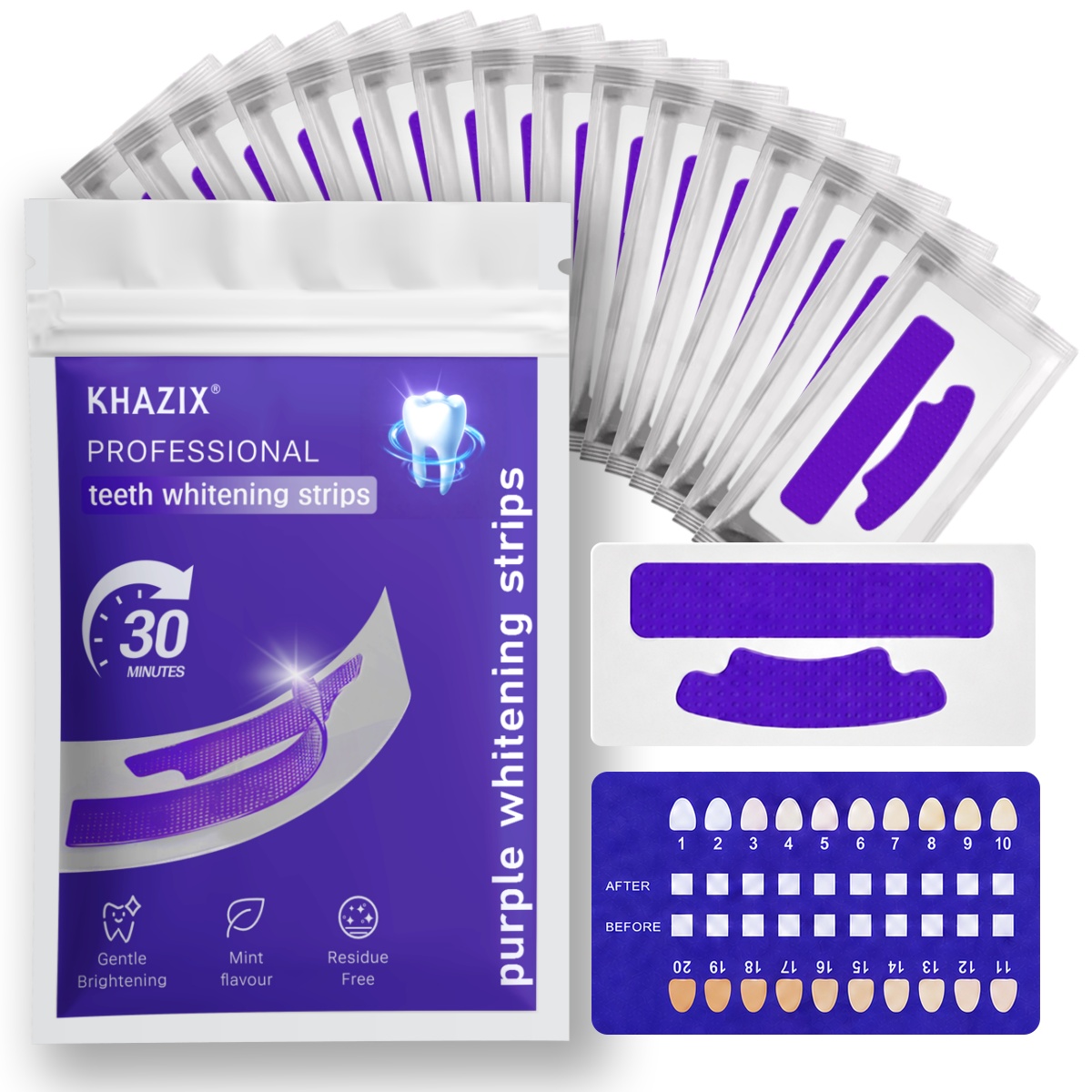 Teeth Whitening Retainer - 7PCS Strips de Clareamento Dental para