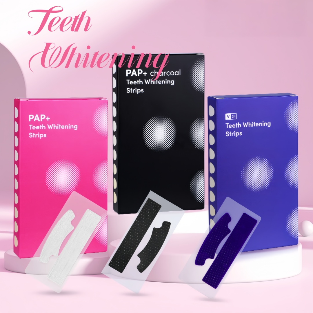 Teeth Whitening Charcoal - 14 tiras de clareamento dental para