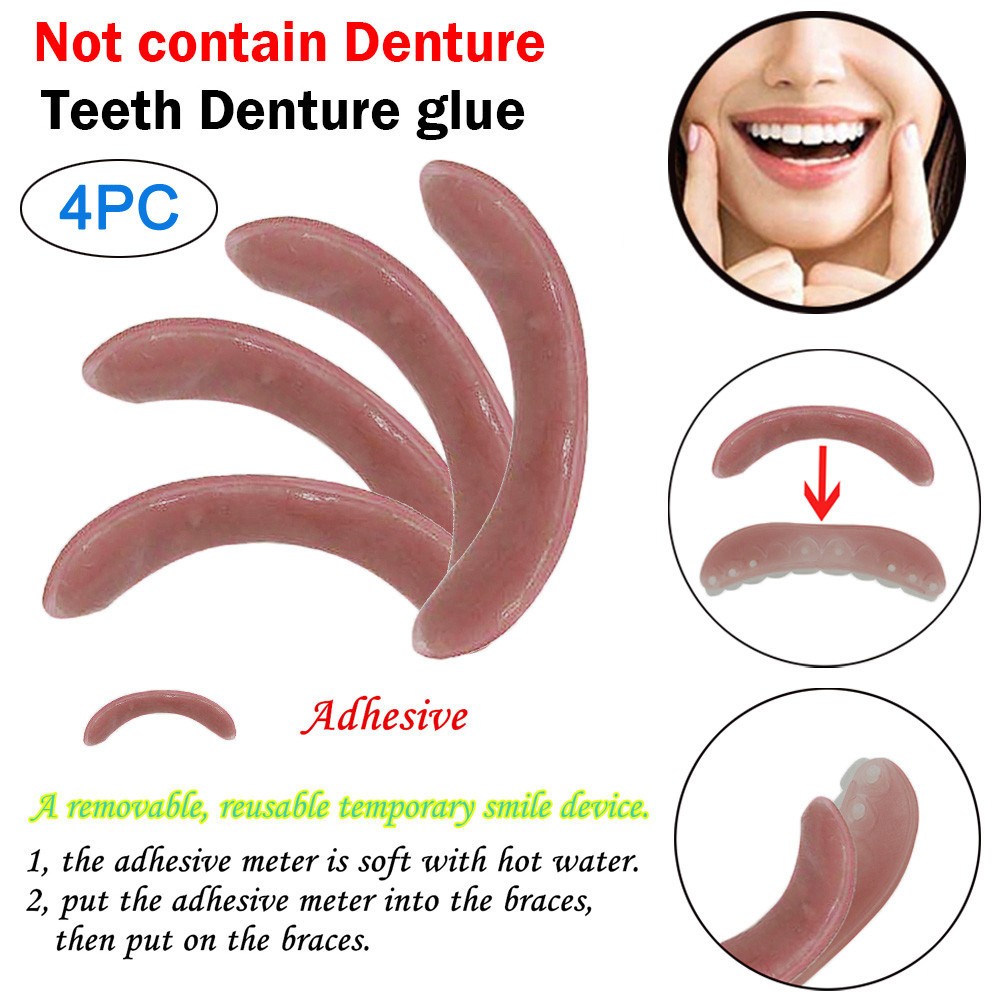 Teeth Whitening Retainer - 4/8 pçs clareamento chaves tira adesiva