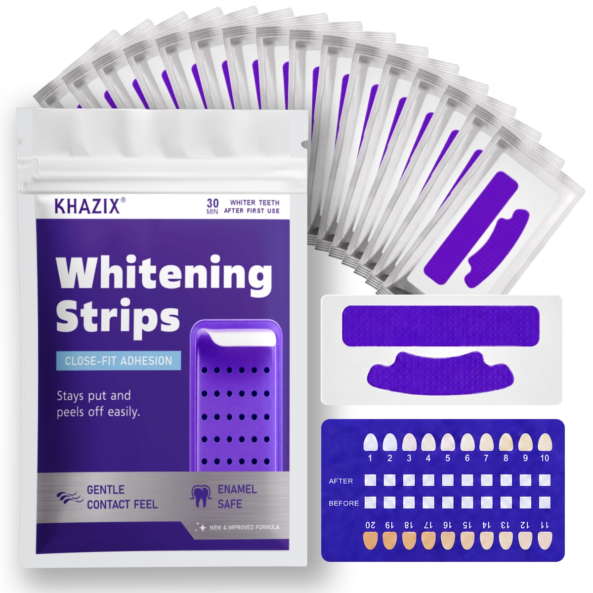 Teeth Whitening Retainer - 7PCS Strips de Clareamento Dental para