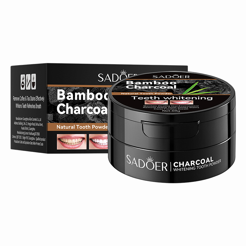 60g pó de clareamento dental a - Teeth Whitening Charcoal avaliação e preço