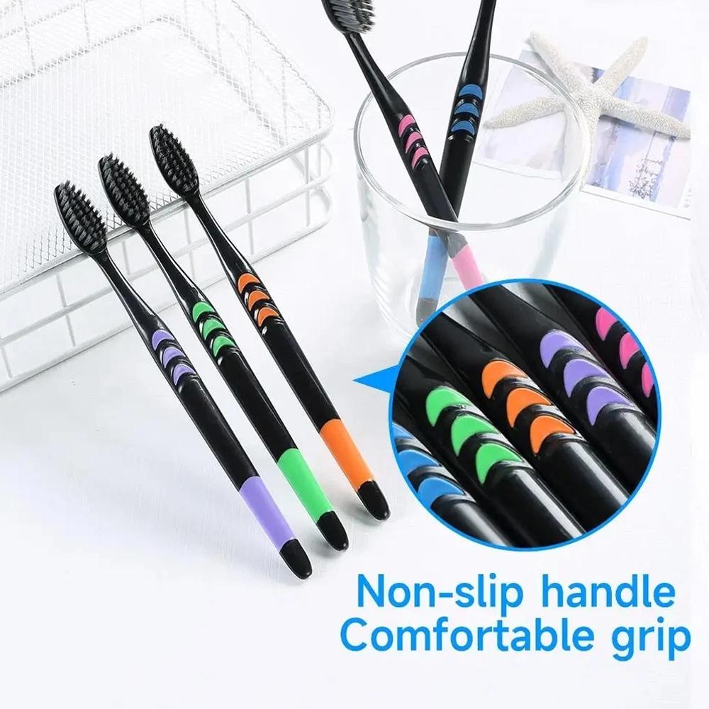 Conjunto de 10 Escovas de Dent - Teeth Whitening Charcoal avaliação e preço