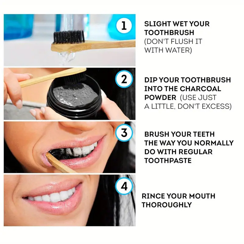 Pó Dental de Carvão Ativado Wa - Teeth Whitening Charcoal avaliação e preço