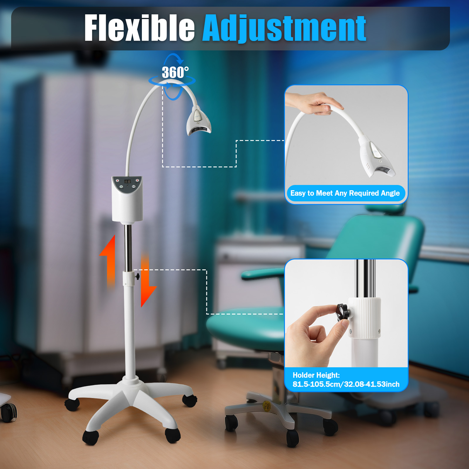 Máquina profissional de clarea - Teeth Whitening Video avaliação e preço