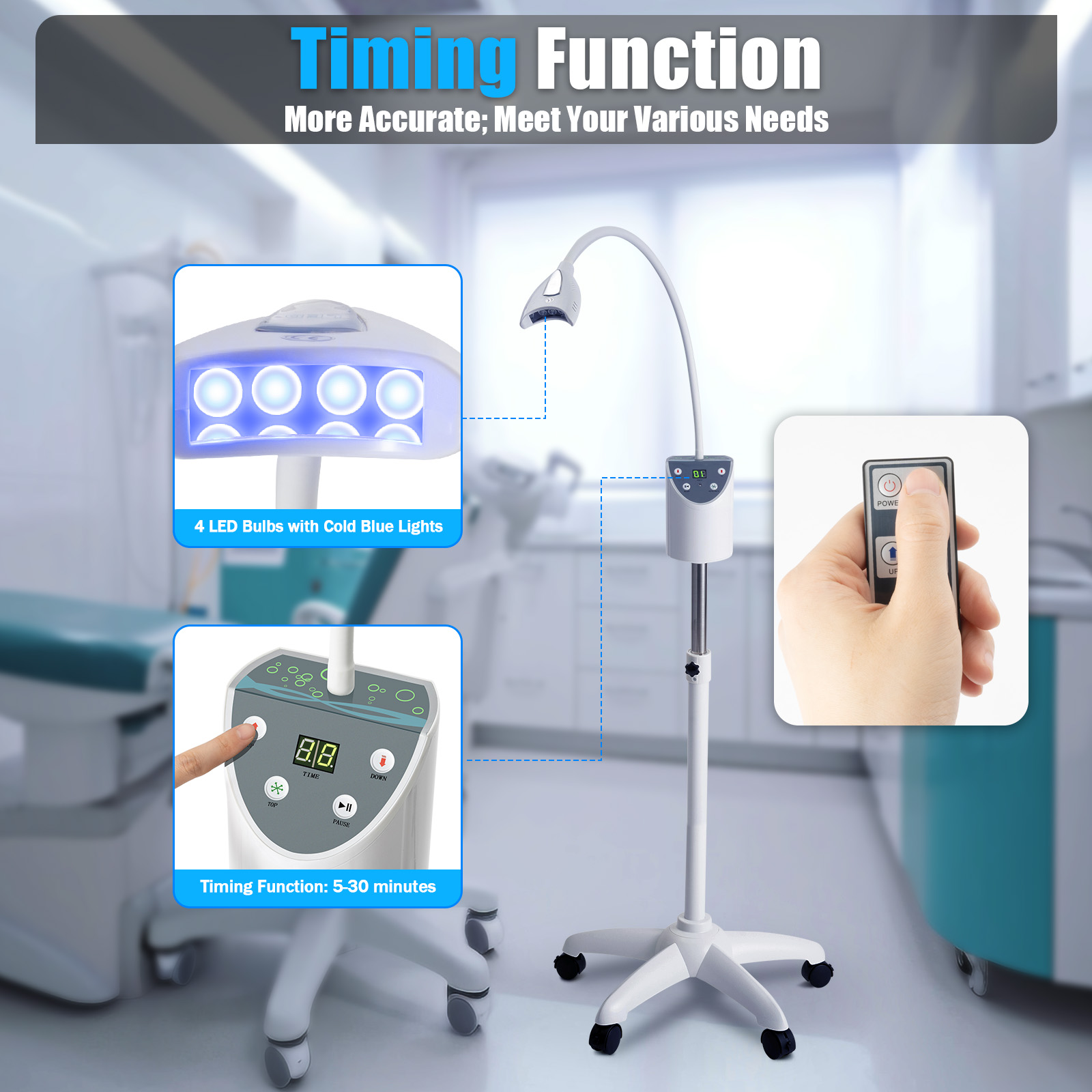 Máquina profissional de clarea - Teeth Whitening Video avaliação e preço