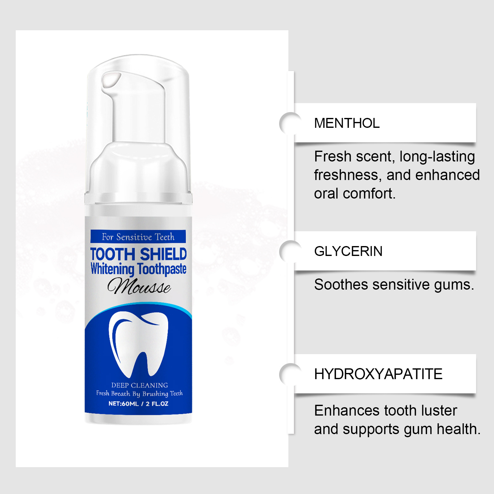 Pasta de Dente Clareadora com  - Teeth Whitening Foam avaliação e preço