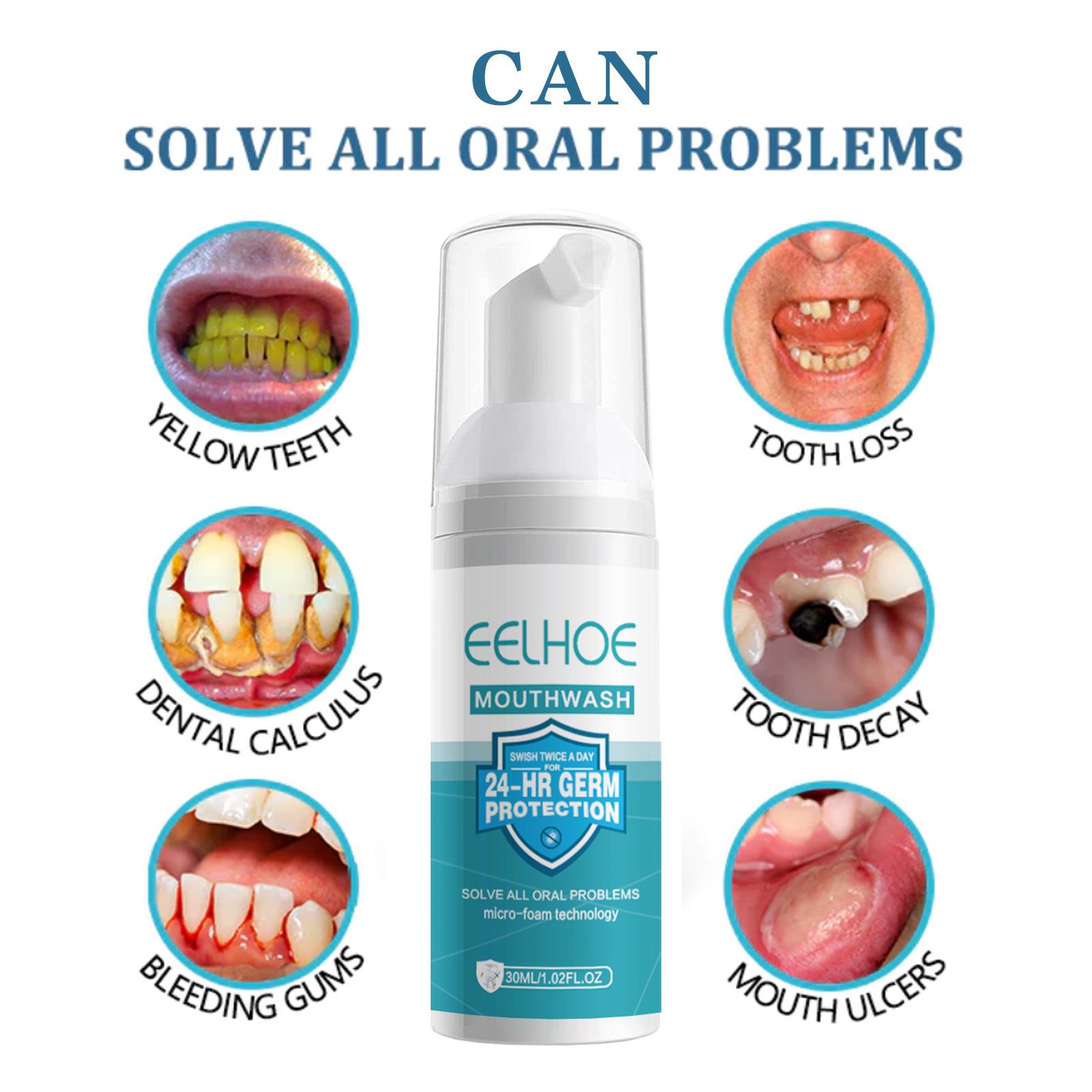Eelhoe clareamento dental limp - Teeth Whitening Foam avaliação e preço