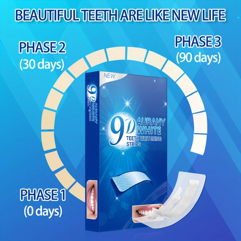 21 pares de tiras de clareamen - Teeth Whitening Foam avaliação e preço