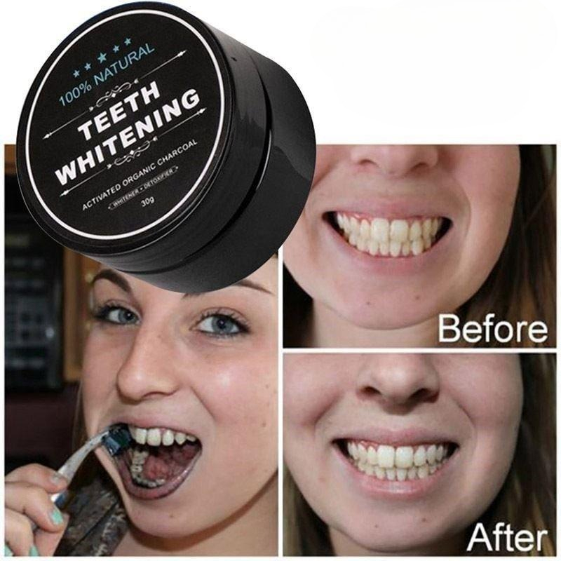 1 caixa de pó de clareamento d - Teeth Whitening Charcoal avaliação e preço