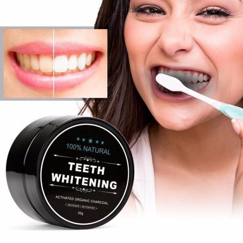 1 caixa de pó de clareamento d - Teeth Whitening Charcoal avaliação e preço
