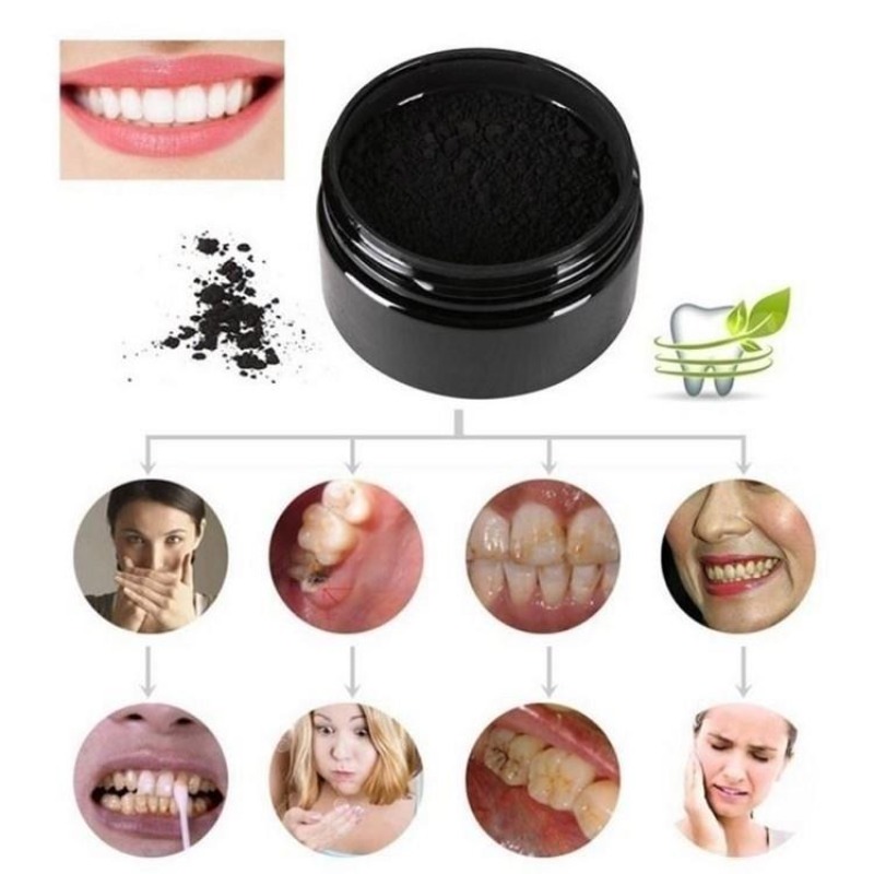 1 caixa de pó de clareamento d - Teeth Whitening Charcoal avaliação e preço