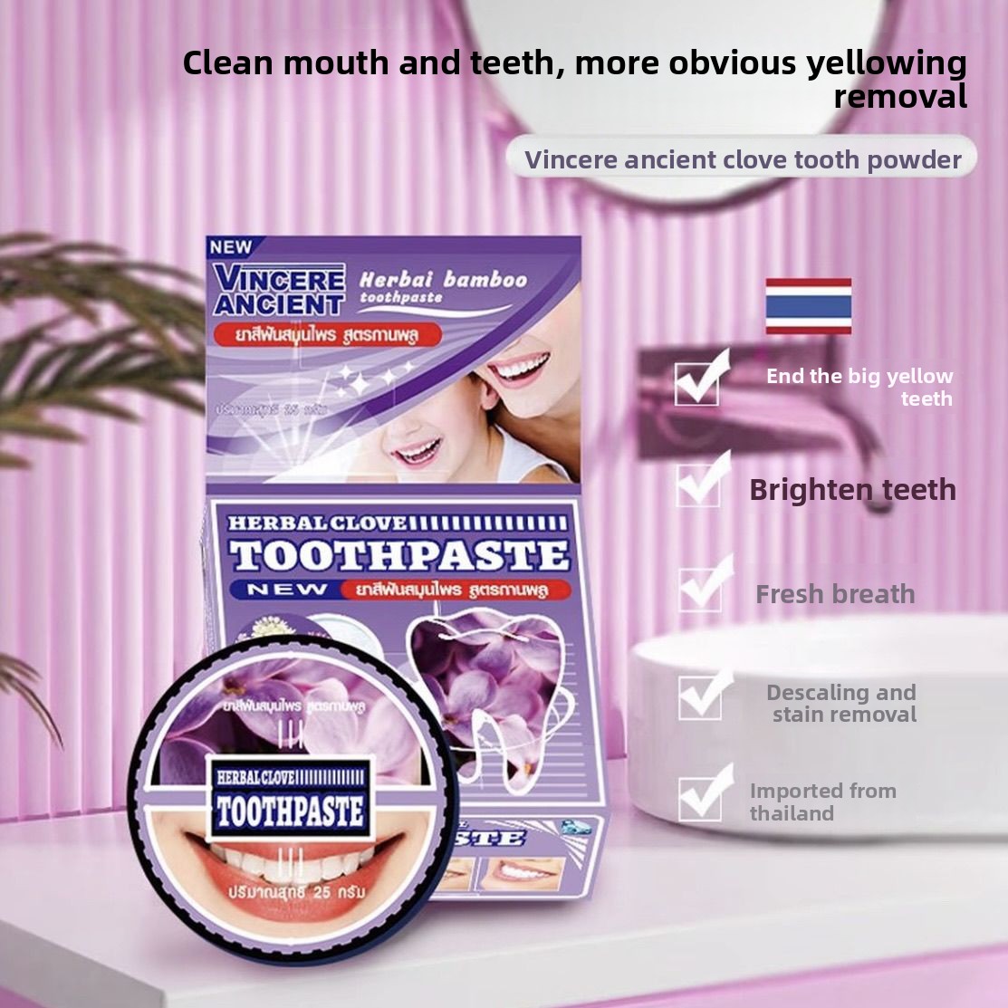 Pó Dental Natural Tailandês VI - Teeth Whitening Charcoal avaliação e preço